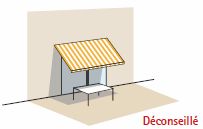 Store banne : ombre store déconseillée